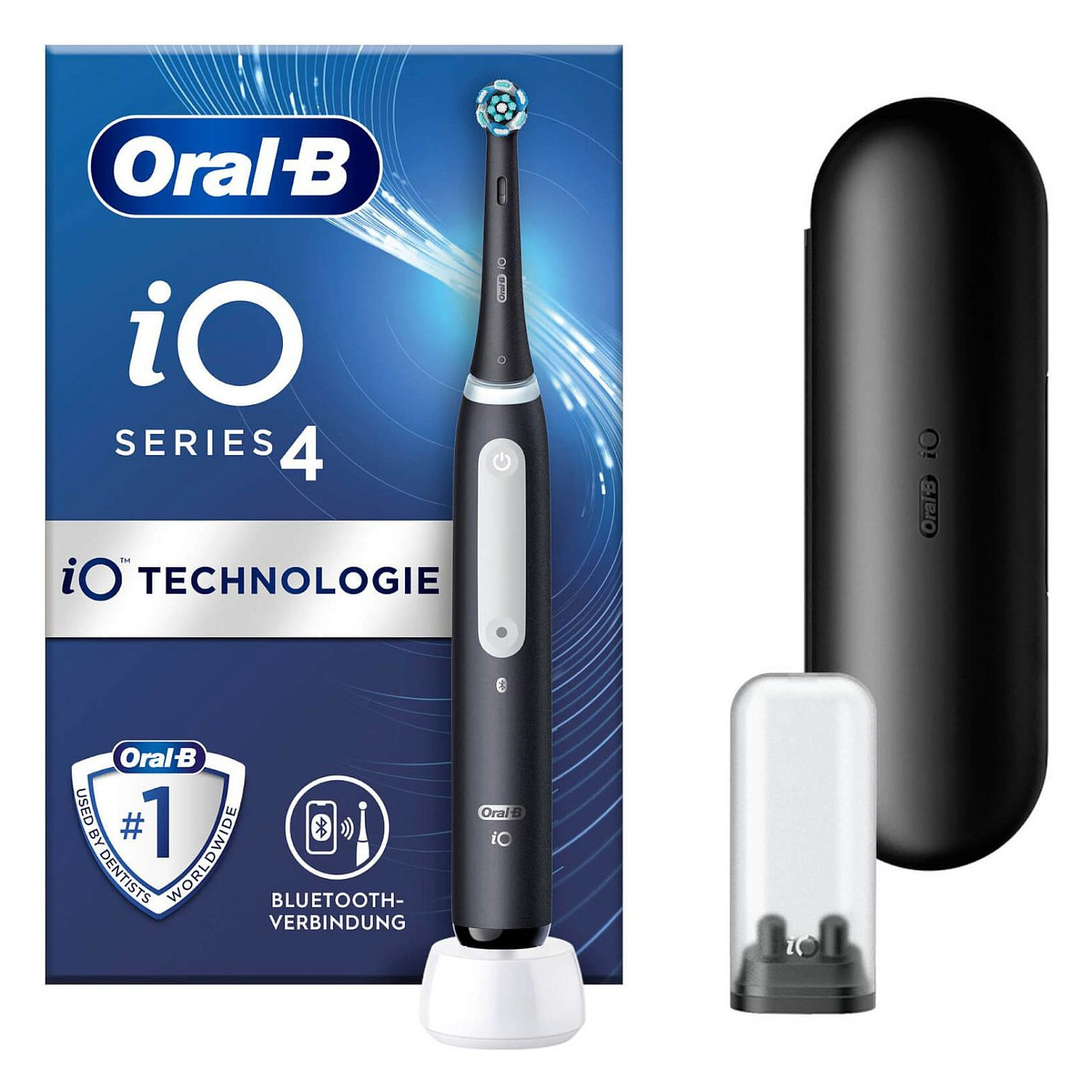 Oral-B iO Series 4 Matt Black mit Reiseetui — Buy in Cyprus with Fast Delivery