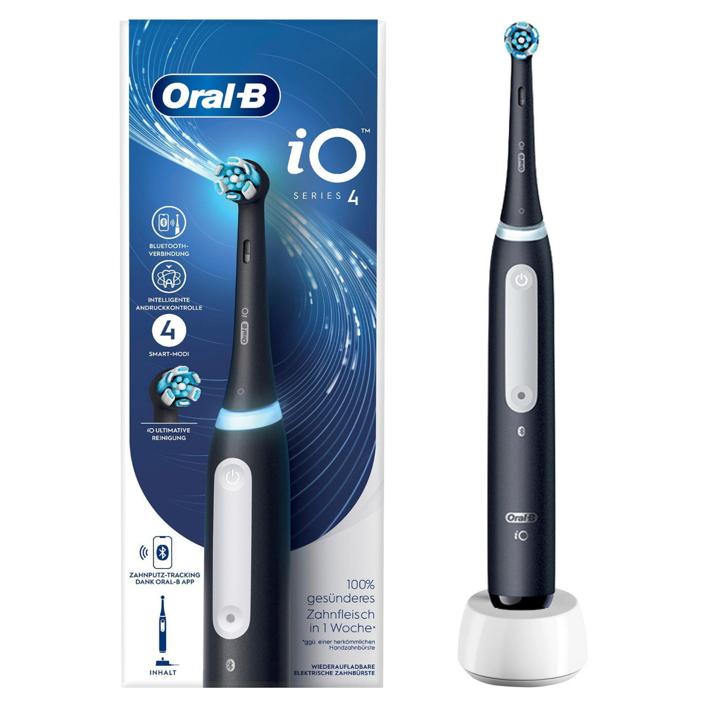 Oral-B iO Series 4 Matt Black mit Reiseetui — Buy in Cyprus with Fast Delivery