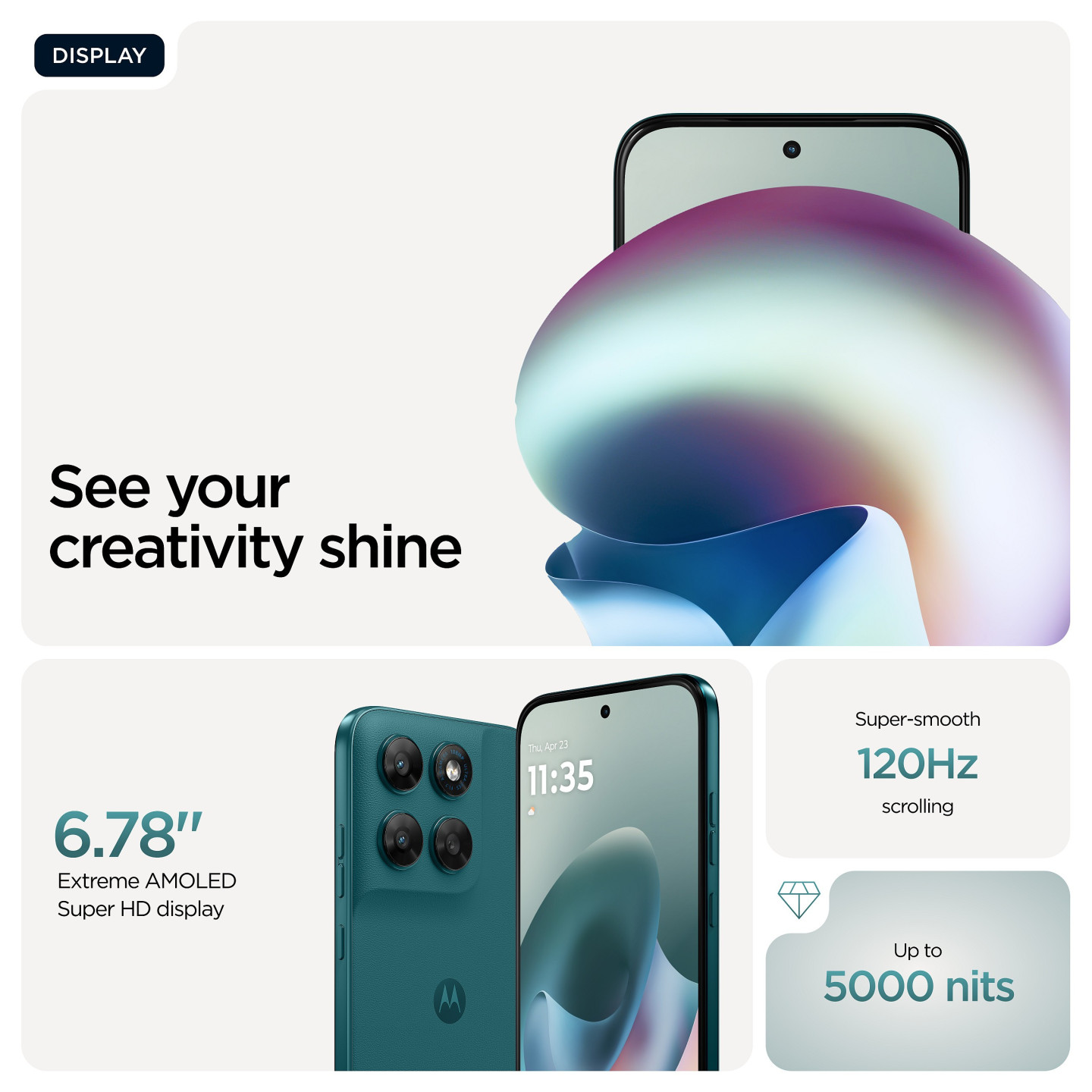 Motorola Moto G77 8RAM 256GB shaded spruce — Buy in Cyprus with Fast Delivery