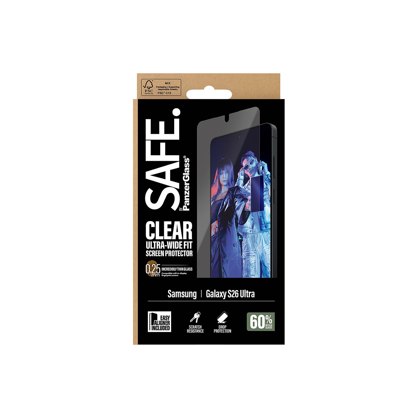 PanzerGlass SAFE Displayschutz Samsung Galaxy S26 Ultra Ultra-Wide Fit — Buy in Cyprus with Fast Delivery