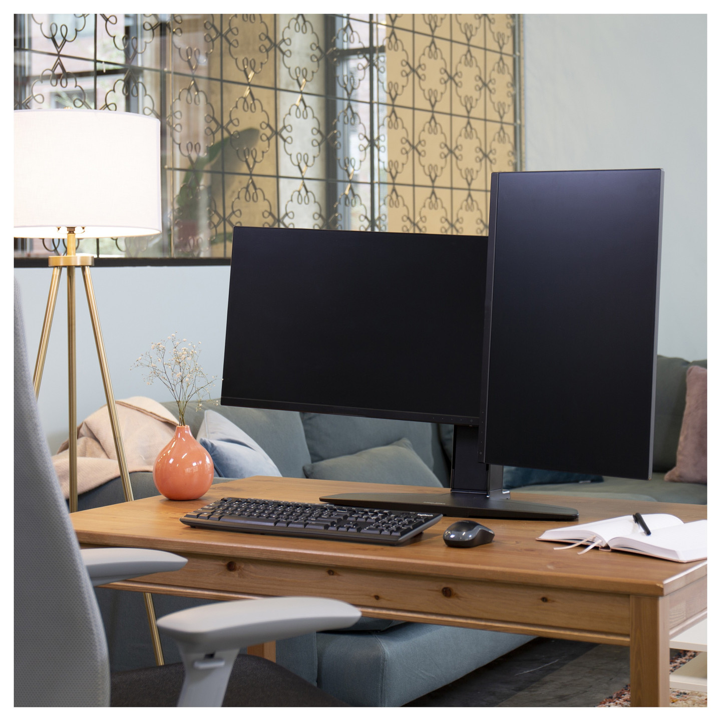 Ergotron Neo-Flex® Lift Stand für zwei Monitore — Buy in Cyprus with Fast Delivery
