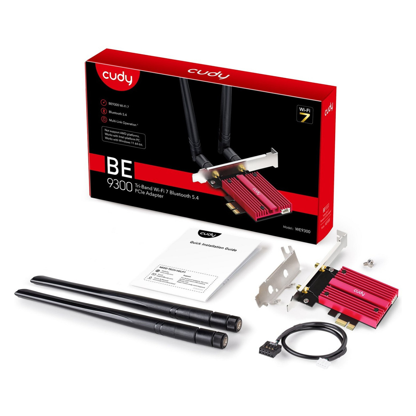 Cudy BE9300 Wi-Fi 7 PCI Express Adapter — Buy in Cyprus with Fast Delivery