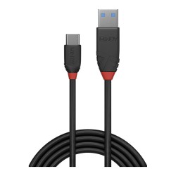 LINDY USB 3.1 Kabel Typ A C 3A Black Line M M 1m — Buy in Cyprus with Fast Delivery