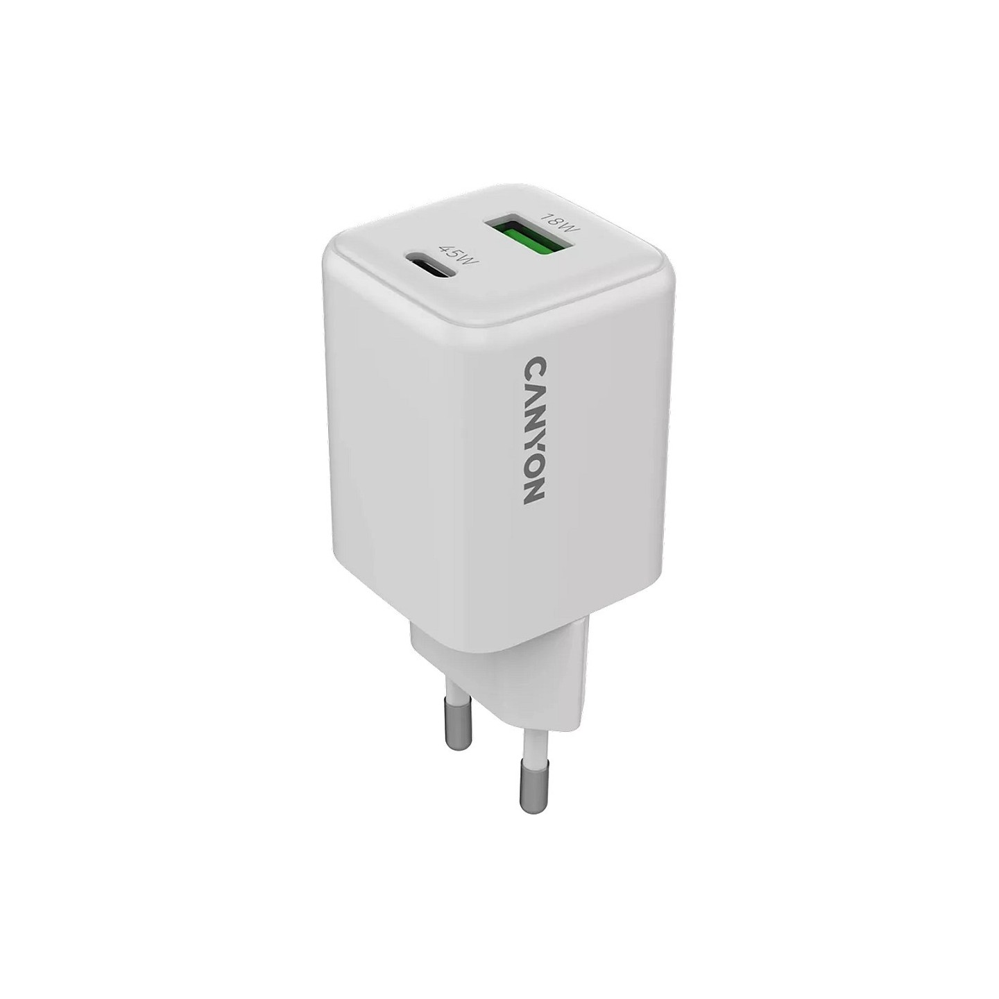 Canyon Charger CU45AC GaN 45W 1xPD 1xQC EU white — Buy in Cyprus with Fast Delivery