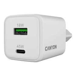 Canyon Charger CU45AC GaN 45W 1xPD 1xQC EU white — Buy in Cyprus with Fast Delivery