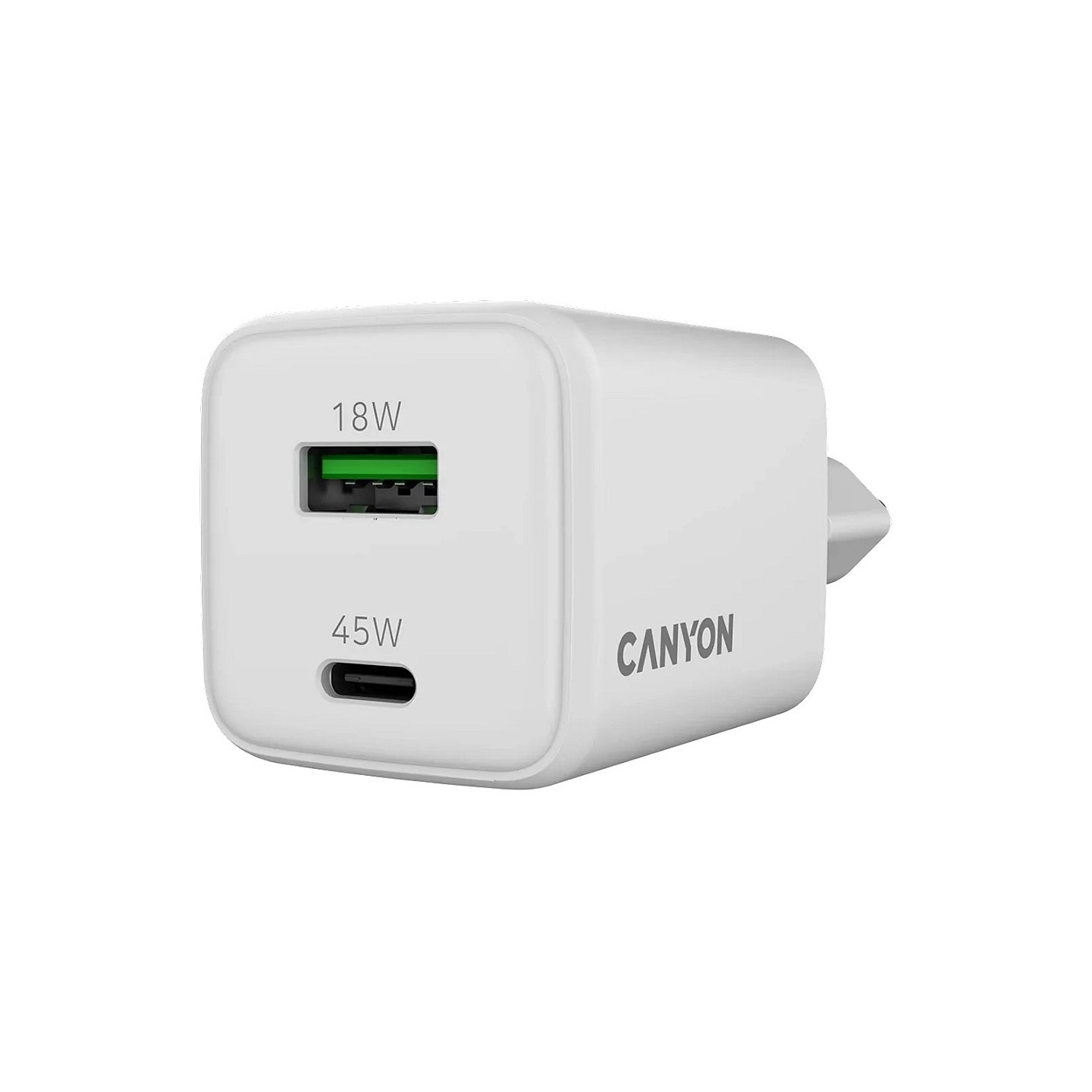 Canyon Charger CU45AC GaN 45W 1xPD 1xQC EU white — Buy in Cyprus with Fast Delivery
