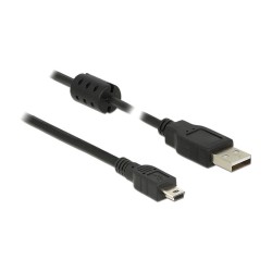 1.5m - USB 2.0-A USB 2.0 Mini-B 1.5m USB A Mini-USB B Männlich Männlich Schwarz USB Kabel — Buy in Cyprus with Fast Delivery