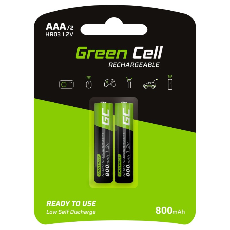 Green Cell Akku 2xAAA HR03 800mAh — Buy in Cyprus with Fast Delivery
