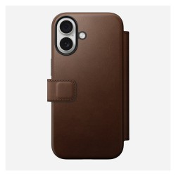 Nomad Modern Leather Folio iPhone 17 Brown — Buy in Cyprus with Fast Delivery