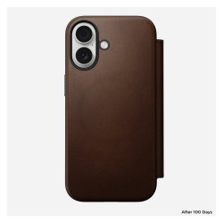 Nomad Modern Leather Folio iPhone 17 Brown — Buy in Cyprus with Fast Delivery