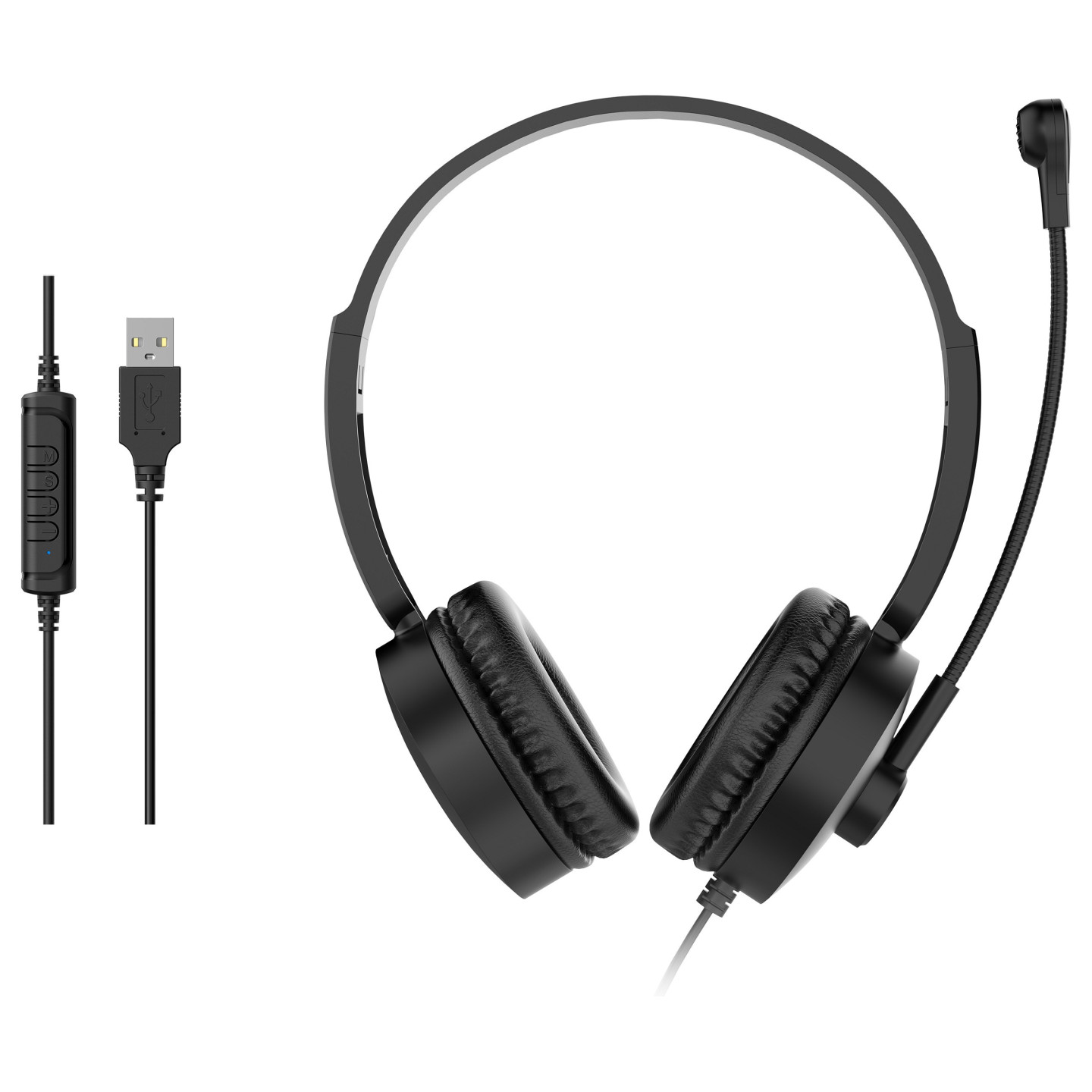 Equip Stereo-Headset Wired mit Mikro USB-A 2.00m schwarz — Buy in Cyprus with Fast Delivery