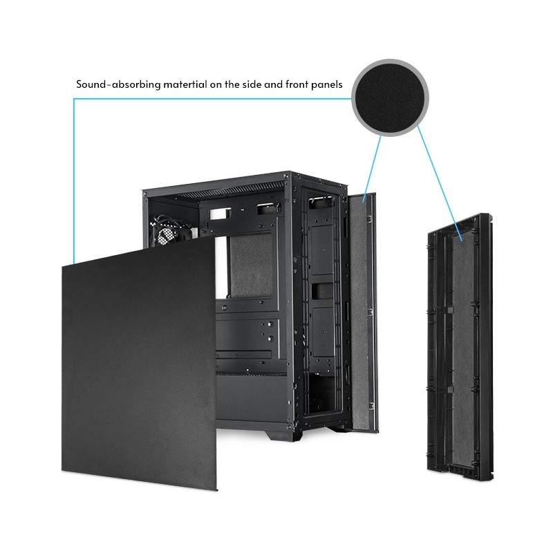 Buy Chieftec AS-02B-OP - Mid Tower PC Case - Black, ATX/mATX/Mini-ITX, USB-C, 36... in Cyprus, Nicosia, Limassol, Larnaka, Pafos