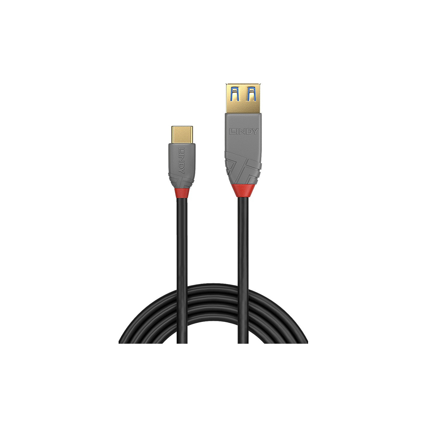 LINDY USB 3.1 Typ C an A Adapterkabel Anthra Line 0.15m — Buy in Cyprus with Fast Delivery