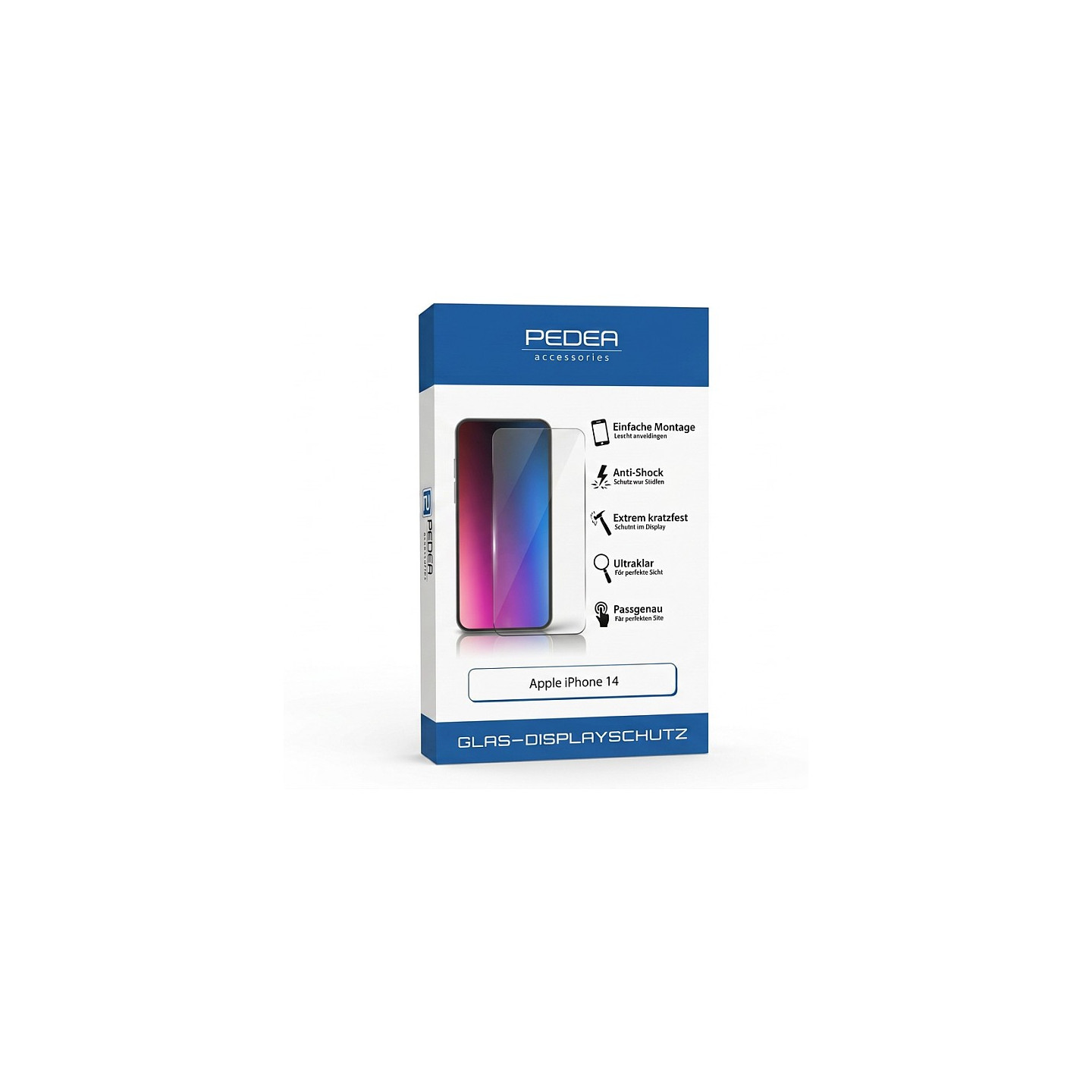 PEDEA Display-Schutzglas fr Apple iPhone 14 — Buy in Cyprus with Fast Delivery