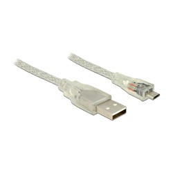 Kabel Delock A - to Micro-B St St 0.5 — Buy in Cyprus with Fast Delivery