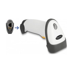 Delock USB Barcode Scanner 1D mit Anschlusskabel und Halterung - Laser - hellgrau — Buy in Cyprus with Fast Delivery