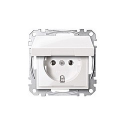 MERTEN MEG2311-0325 SCHUKO-Steckdose mit Klappdeckel aktivweiß — Buy in Cyprus with Fast Delivery