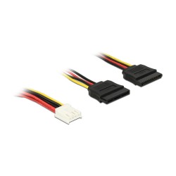 Kabel Power Floppy 4 Pin Bu to 2x — Buy in Cyprus with Fast Delivery