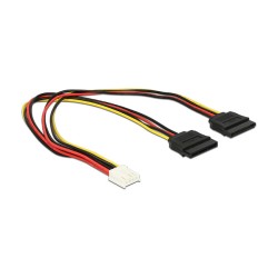 Kabel Power Floppy 4 Pin Bu to 2x — Buy in Cyprus with Fast Delivery