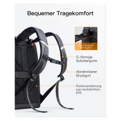 inateck Notebook-Rucksack 15.6' BP01009 black 22-26.8L — Buy in Cyprus with Fast Delivery