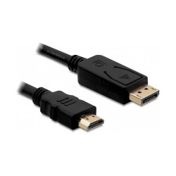 DeLock DP St to HDMI St 1m black DL — Buy in Cyprus with Fast Delivery