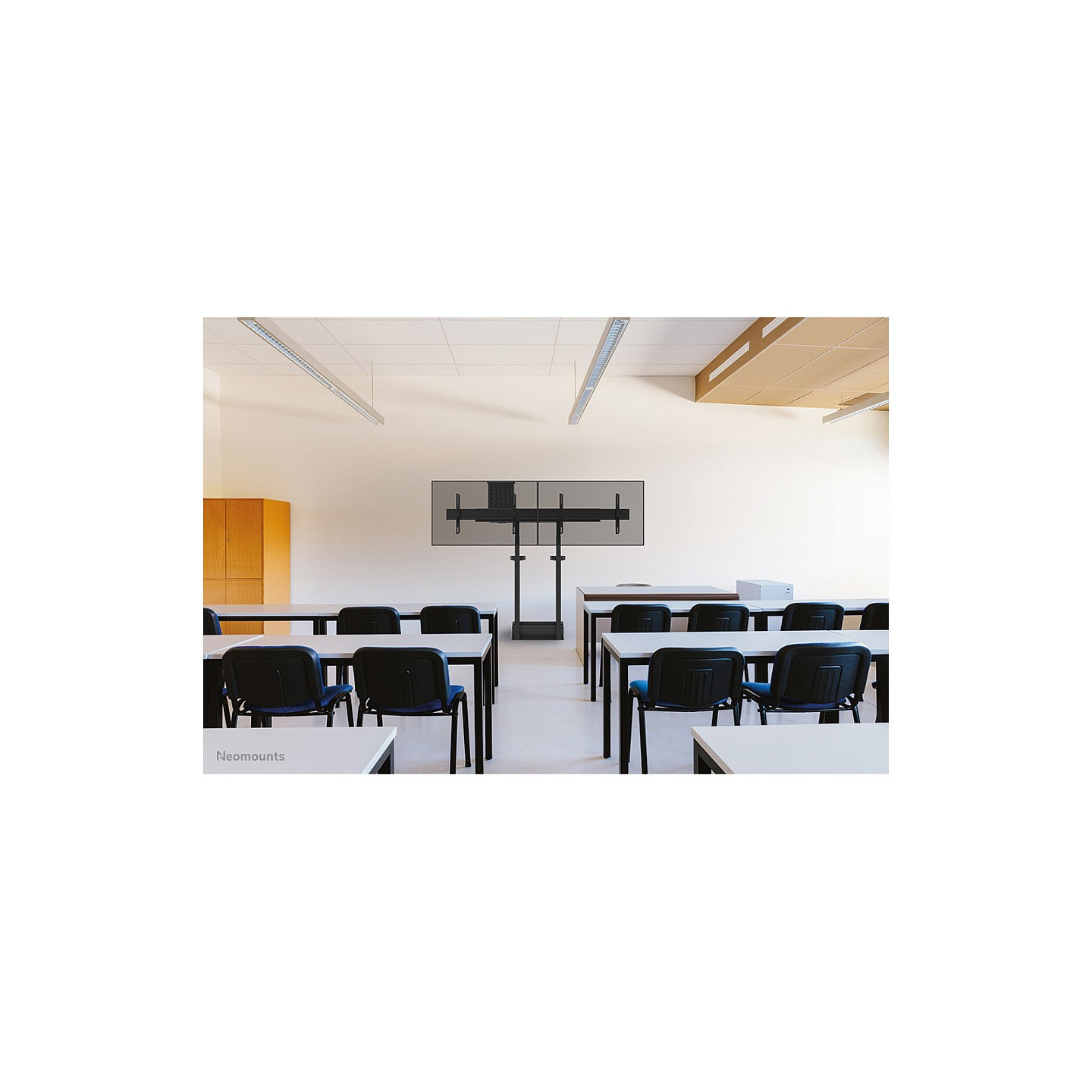 Neomounts Motorisierte Wandhalterung für Flachbild-Fernseher bis 100'' (254 cm) 110Kg WL55-875BL1 Black
