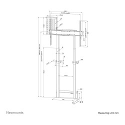 Neomounts Motorisierte Wandhalterung für Flachbild-Fernseher bis 100'' (254 cm) 110Kg WL55-875BL1 Black