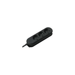 BACHMANN SMART Steckdosenleiste 3x Schutzkontakt schwarz 3m — Buy in Cyprus with Fast Delivery