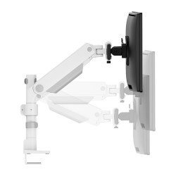 Neomounts DS65S-950WH2 Tischhalterung für 2 Monitore bis 86cm 34' 11KG Weiß — Buy in Cyprus with Fast Delivery