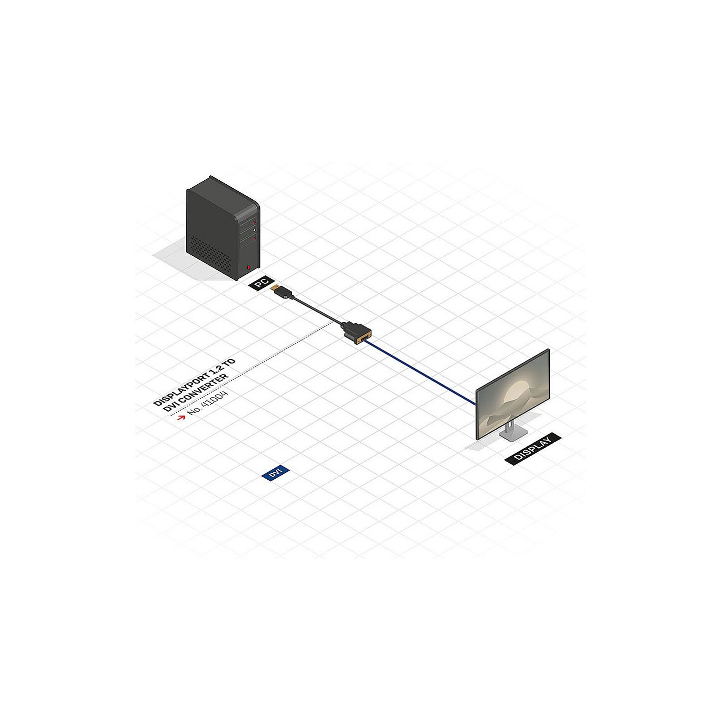 Displayport Lindy 41004 - DisplayPort-Adapter — Buy in Cyprus with Fast Delivery