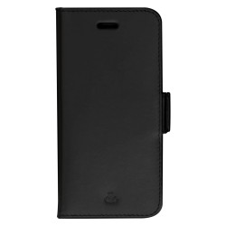 dbramante1928 Copenhagen - Flip-Hlle fr Mobiltelefon - genarbtes Leder - Schwarz - fr Samsung Galaxy S24 FE