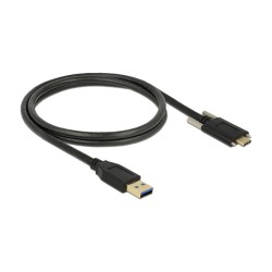 USB3.1 USB Typ-A Stecker to USB 3.1 Gen 2 USB Type-CTM Stecker mit Schrauben seitlich 1 m — Buy in Cyprus with Fast Delivery