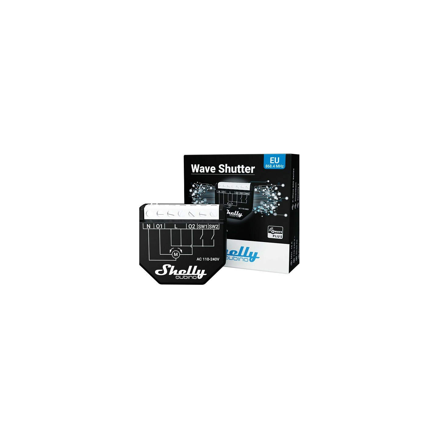 Shelly Relais 'Wave Shutter' Dual Roller Shutter Z-Wave — Buy in Cyprus with Fast Delivery