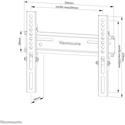 Wandhalterung für 24-55' Bildschirme 30KG Black Neomounts — Buy in Cyprus with Fast Delivery