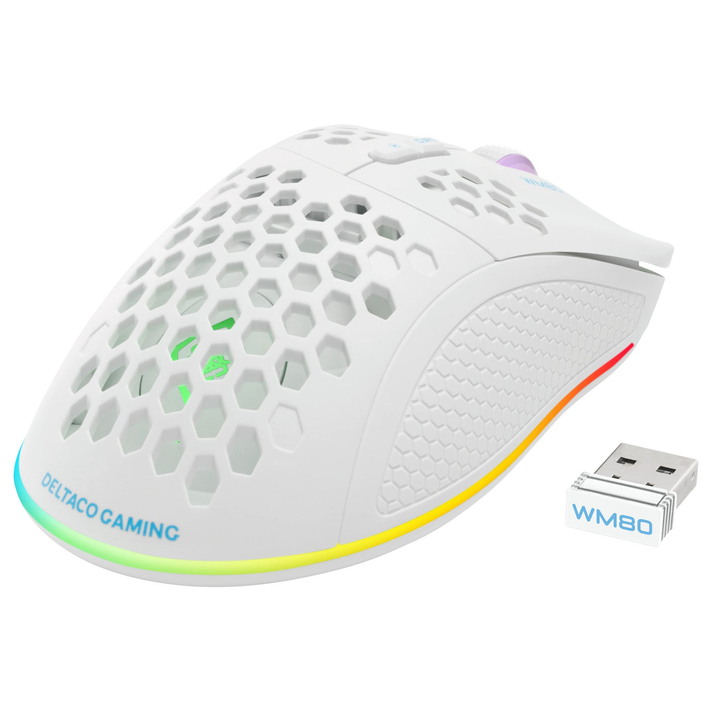 Deltaco Gaming Maus USB. RGB. weiß — Buy in Cyprus with Fast Delivery