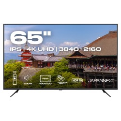 164.0cm 65' (3840x2160) JAPANNEXT JN-IPS650UHD60F 16:9 IPS 60Hz HDMI USB WLAN Speaker Black — Buy in Cyprus with Fast Delivery
