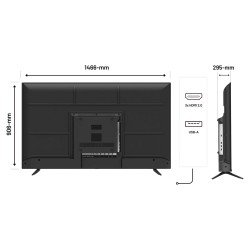 164.0cm 65' (3840x2160) JAPANNEXT JN-IPS650UHD60F 16:9 IPS 60Hz HDMI USB WLAN Speaker Black — Buy in Cyprus with Fast Delivery