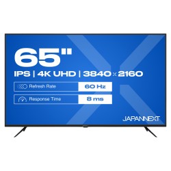 164.0cm 65' (3840x2160) JAPANNEXT JN-IPS650UHD60F 16:9 IPS 60Hz HDMI USB WLAN Speaker Black — Buy in Cyprus with Fast Delivery