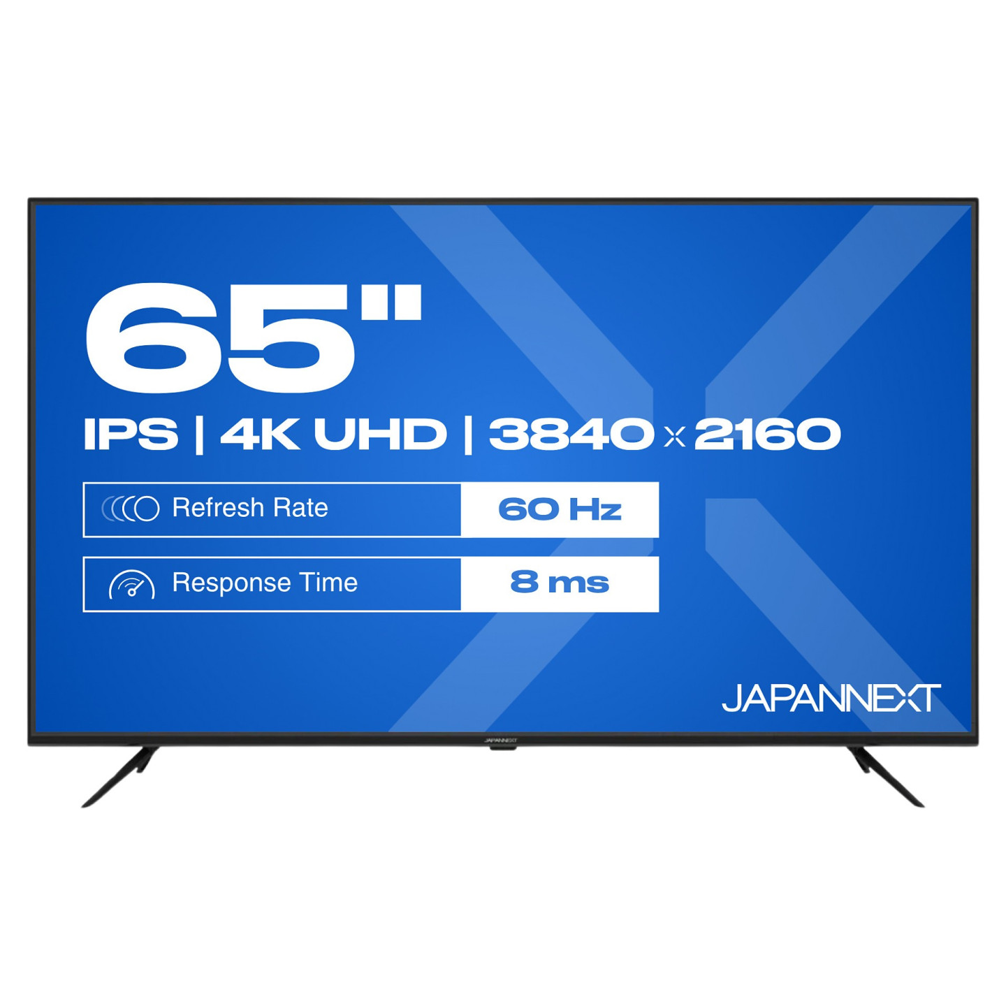 164.0cm 65' (3840x2160) JAPANNEXT JN-IPS650UHD60F 16:9 IPS 60Hz HDMI USB WLAN Speaker Black — Buy in Cyprus with Fast Delivery