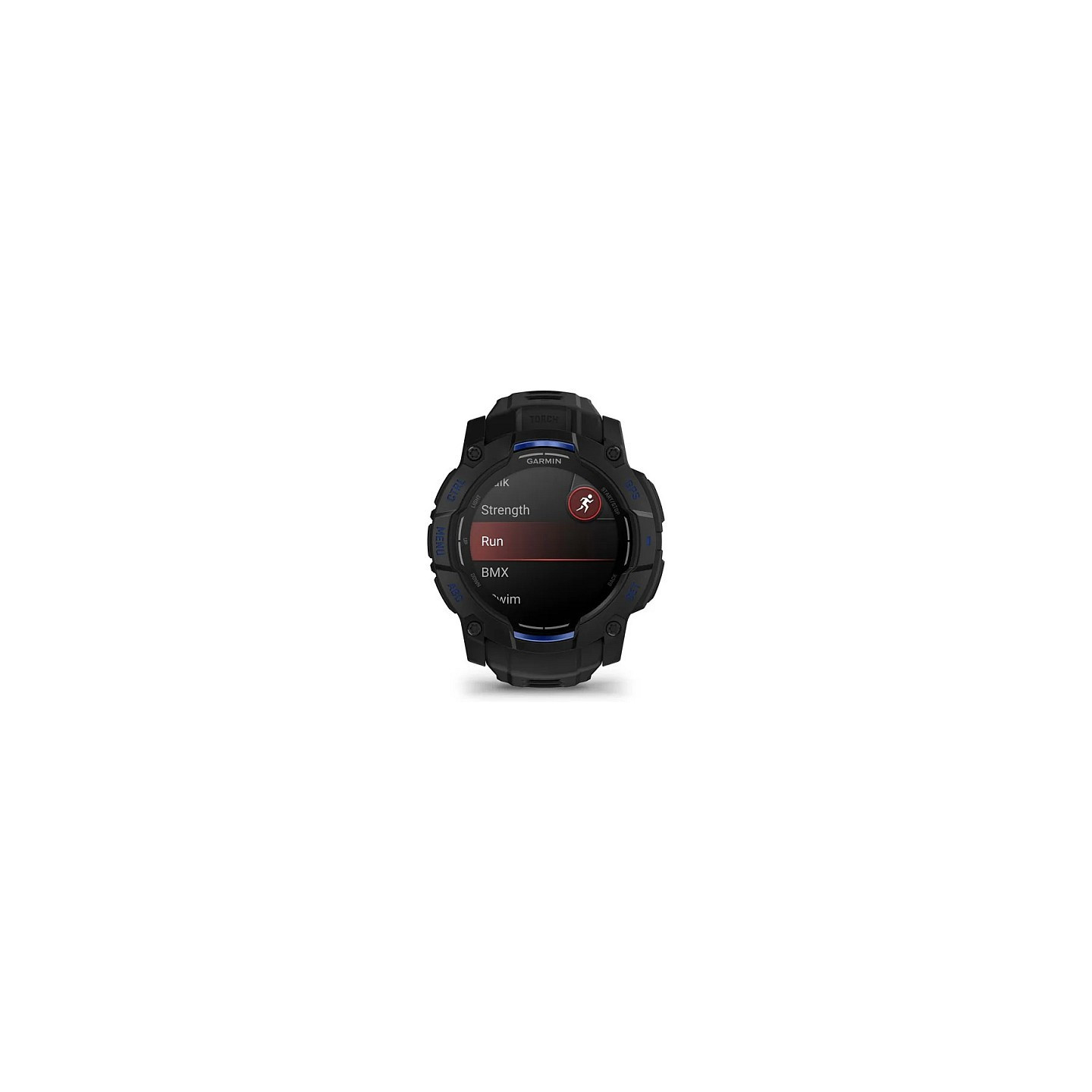 Garmin Instinct® AMOLED black mit Silikon-Wechselarmband 26 mm bolt blue — Buy in Cyprus with Fast Delivery