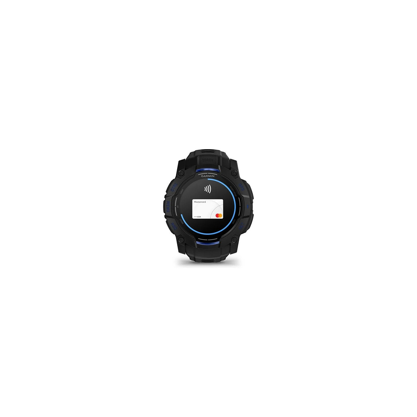 Garmin Instinct® AMOLED black mit Silikon-Wechselarmband 26 mm bolt blue — Buy in Cyprus with Fast Delivery