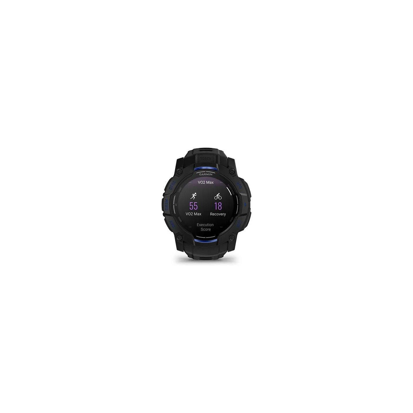 Garmin Instinct® AMOLED black mit Silikon-Wechselarmband 26 mm bolt blue — Buy in Cyprus with Fast Delivery