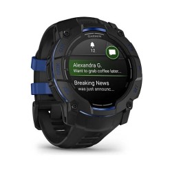 Garmin Instinct® AMOLED black mit Silikon-Wechselarmband 26 mm bolt blue — Buy in Cyprus with Fast Delivery