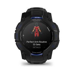 Garmin Instinct® AMOLED black mit Silikon-Wechselarmband 26 mm bolt blue — Buy in Cyprus with Fast Delivery