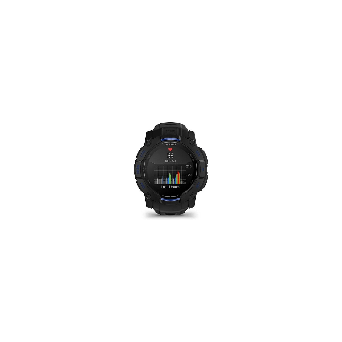 Garmin Instinct® AMOLED black mit Silikon-Wechselarmband 26 mm bolt blue — Buy in Cyprus with Fast Delivery