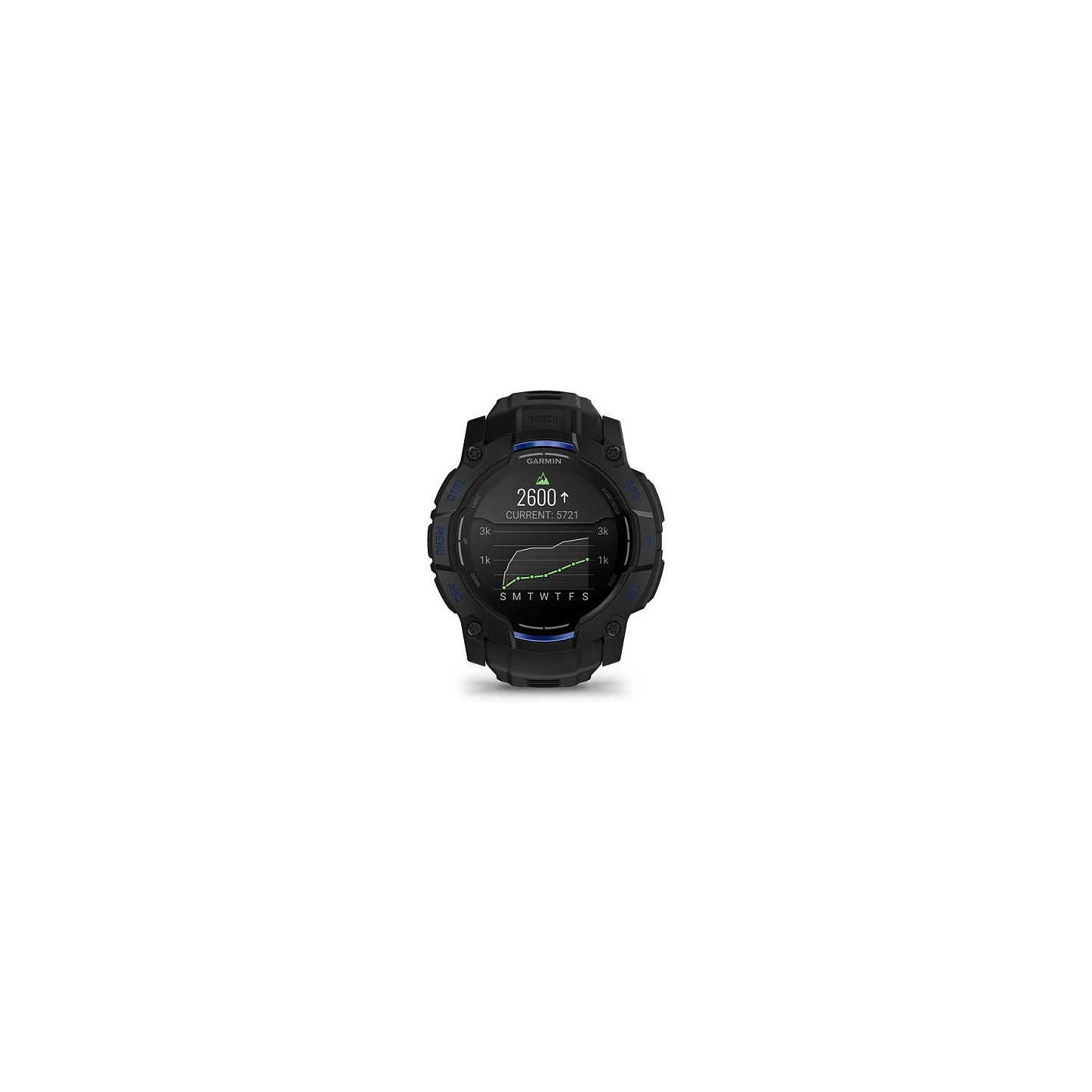 Garmin Instinct® AMOLED black mit Silikon-Wechselarmband 26 mm bolt blue — Buy in Cyprus with Fast Delivery