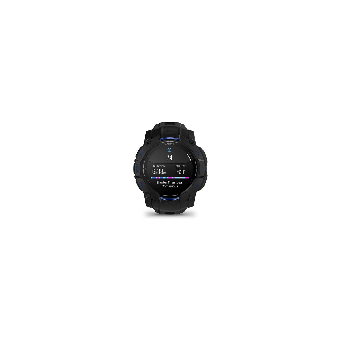 Garmin Instinct® AMOLED black mit Silikon-Wechselarmband 26 mm bolt blue — Buy in Cyprus with Fast Delivery