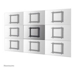 Neomounts WL95-800BL1 Push-to-Pop-Out Videowall-Wandhalterung für 42-70' Bildschirme - Schwarz