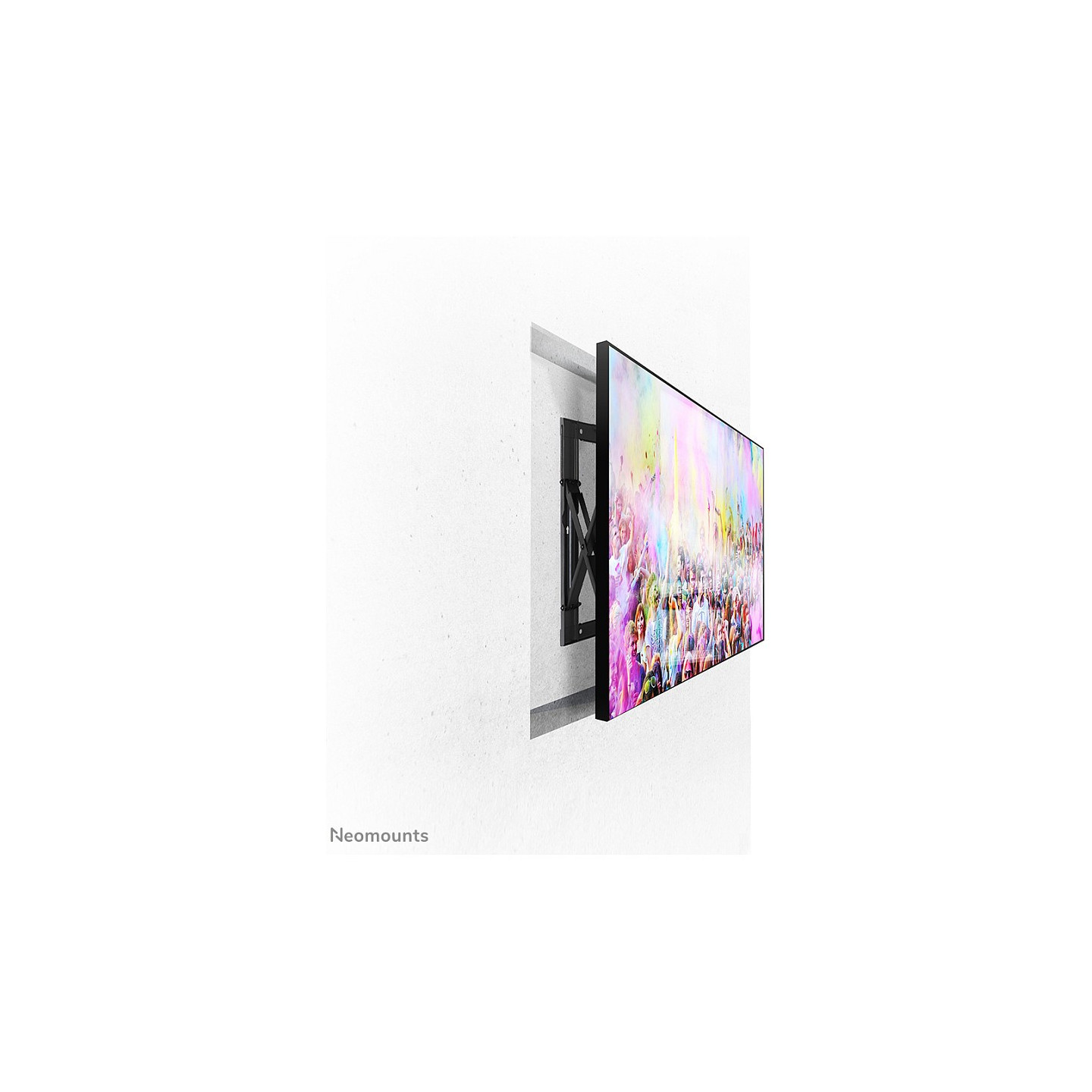 Neomounts WL95-800BL1 Push-to-Pop-Out Videowall-Wandhalterung für 42-70' Bildschirme - Schwarz