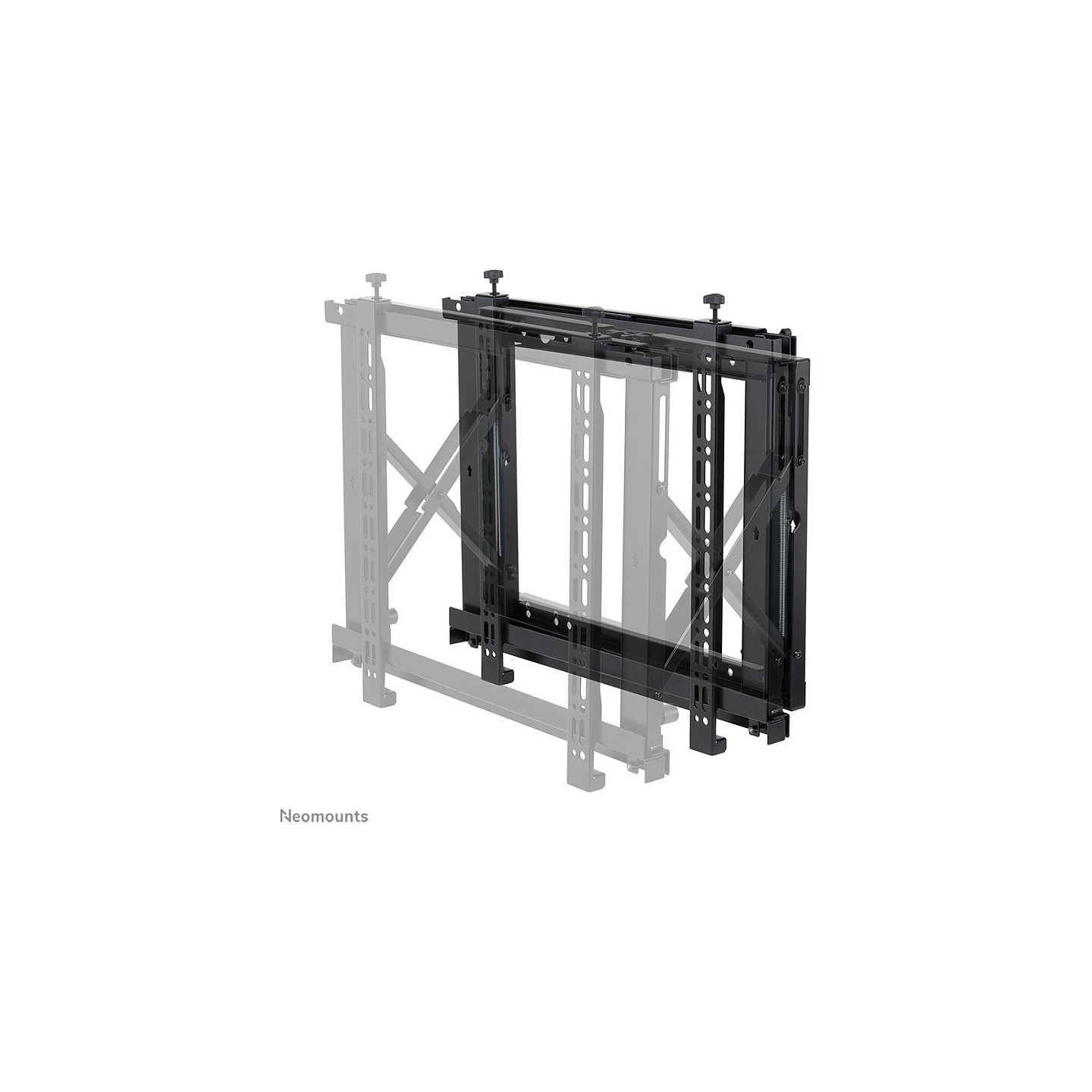 Neomounts WL95-800BL1 Push-to-Pop-Out Videowall-Wandhalterung für 42-70' Bildschirme - Schwarz